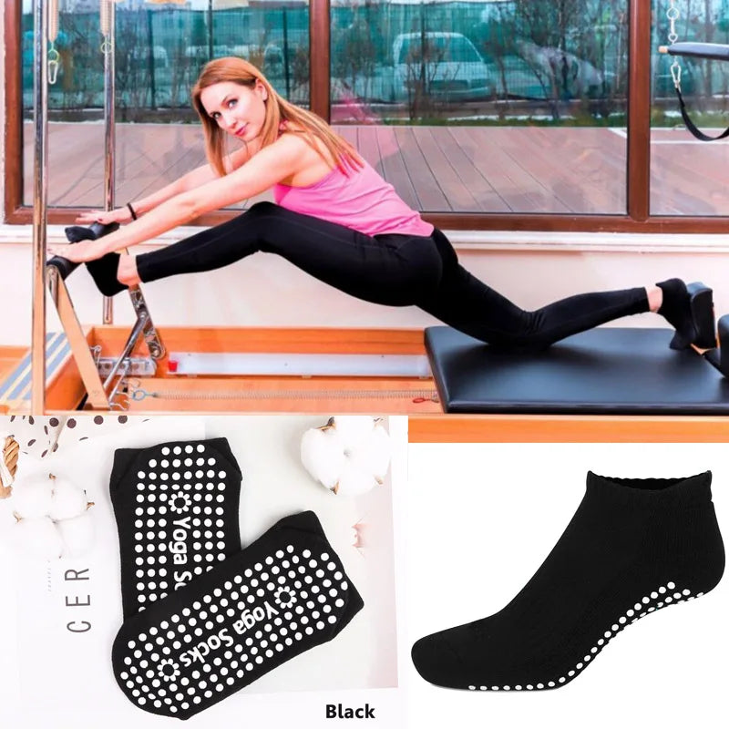 Yoga Socks Professional Anti Slip Socks Woman Sport Sweat-absorbent Breathable Pilates Socks Gym Fitness Sports Cotton Socks