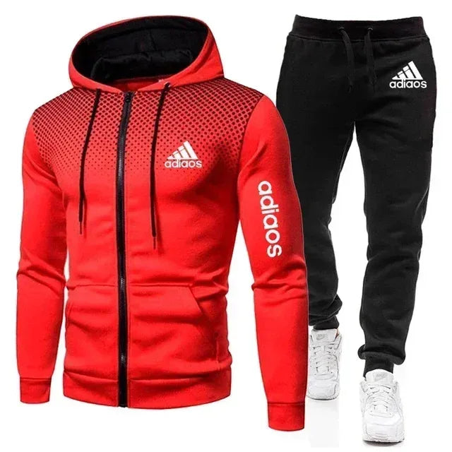 2025 New Men Running Set Sportswear Fashion Men Hoodie Fitness Gym Clothing Jogger Men&