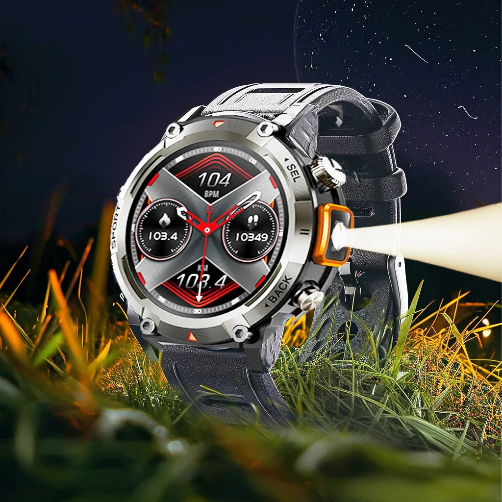 Smartwatch Smart Watch Bluetooth Call With Flashlight Sport Tracker.