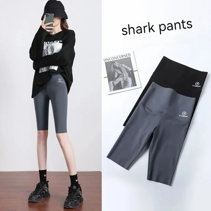 Leggings Airplane Pants Five Points Padded Shark Pants for woman.