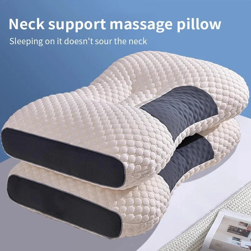 Orthopedic Neck Pillow Help Sleep And Protect The Pillow Neck Household Soybean Fiber SPA Massage Pillow For Sleeping