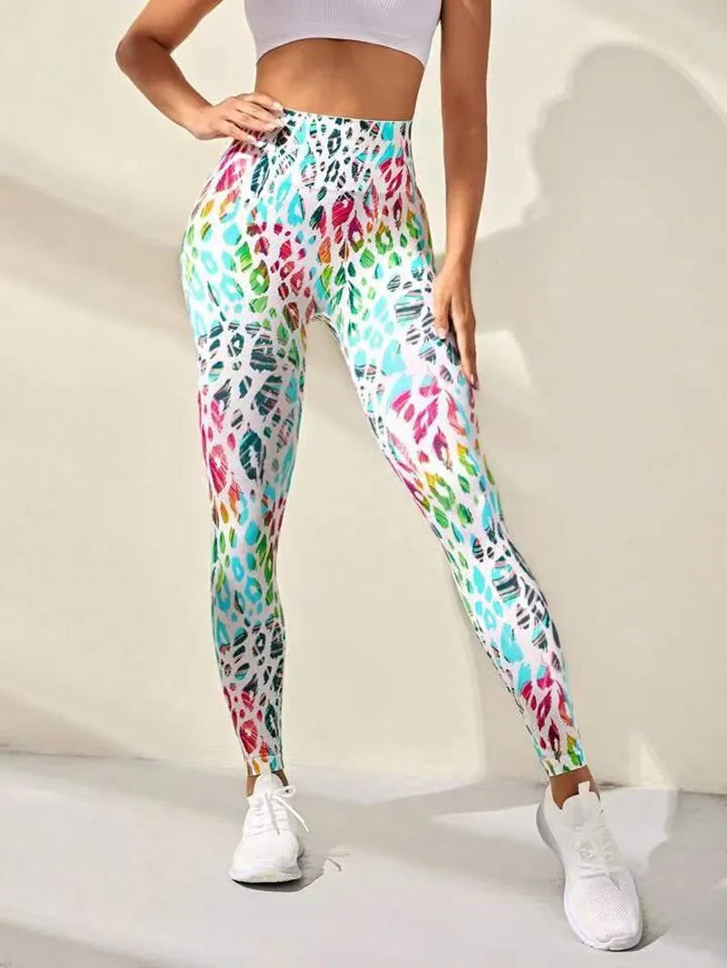 Yoga 3D Print Tie Dye Sports Pants Women Seamless  Leggings High Waist Fitness Push Up Leggings Gym Clothing Workout Tights