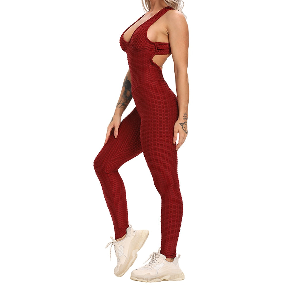 Fashion Women Sport Suit sexy open back