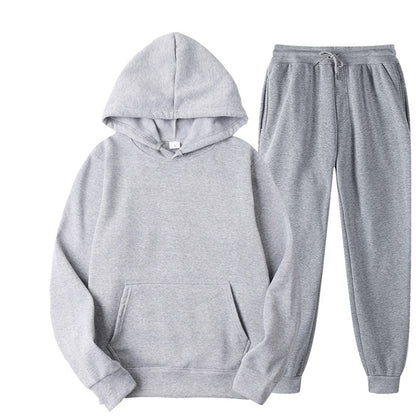 Two Piece Set Casual Fleece Tracksuit Women