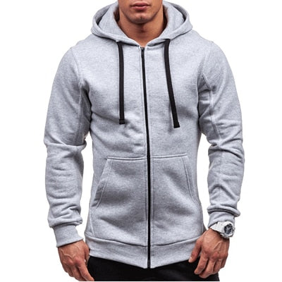 Mens Hoodies Fashion Mens Solid Color