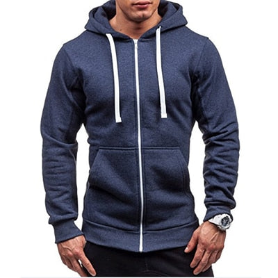 Mens Hoodies Fashion Mens Solid Color