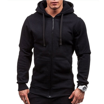 Mens Hoodies Fashion Mens Solid Color