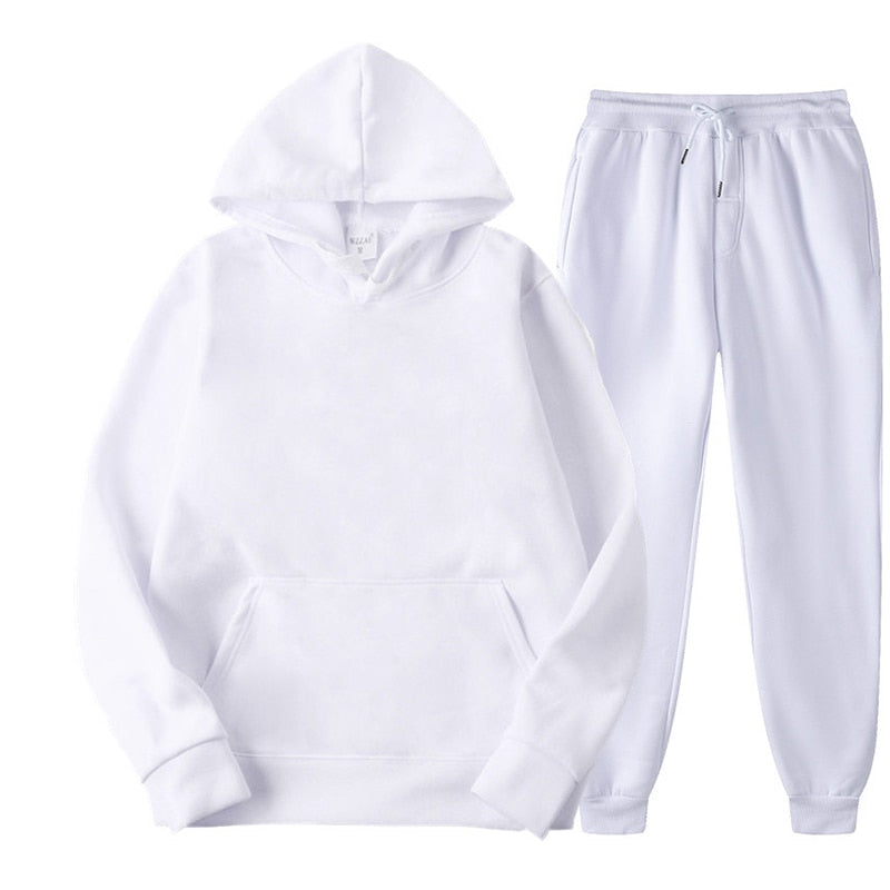 Two Piece Set Casual Fleece Tracksuit Women