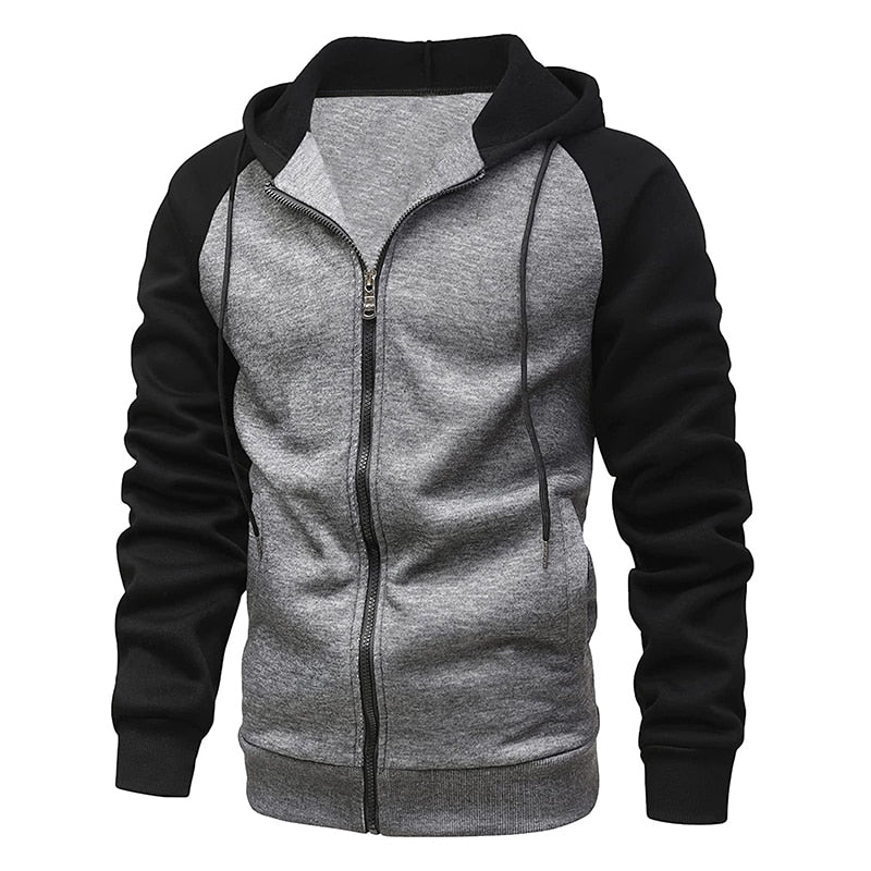 Men Long Sleeve Hooded Jackets